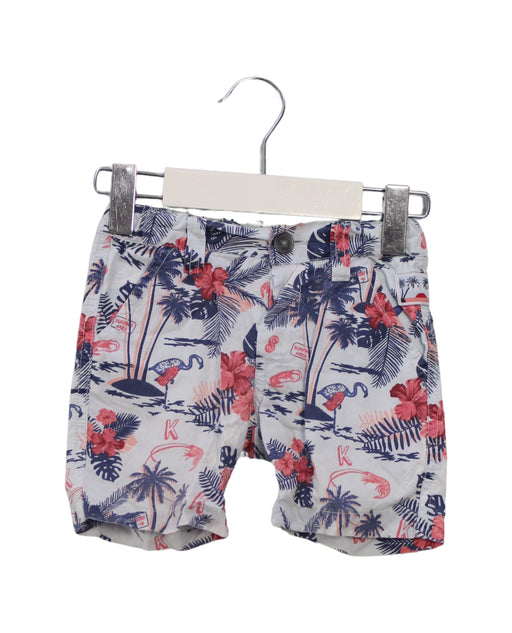 A Blue Shorts from IKKS in size 6-12M for boy. (Front View)