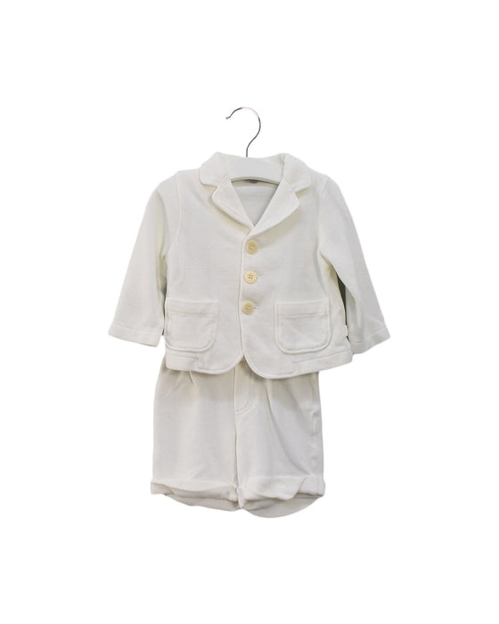 A Ivory Blazers from Il Gufo in size 6-12M for boy. (Front View)