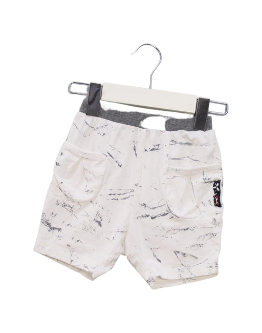 A White Shorts from Momonittu in size 6-12M for girl. (Front View)