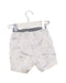 A White Shorts from Momonittu in size 6-12M for girl. (Back View)