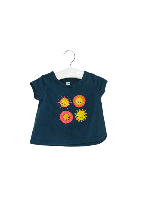 A Teal Short Sleeve T Shirts from Tea in size 6-12M for girl. (Front View)