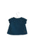 A Teal Short Sleeve T Shirts from Tea in size 6-12M for girl. (Back View)