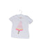 A White Short Sleeve T Shirts from Seed in size 3-6M for girl. (Front View)