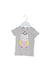 A Grey Short Sleeve T Shirts from Seed in size 0-3M for girl. (Front View)