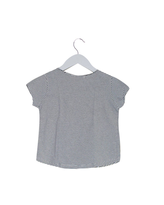 A Navy Short Sleeve T Shirts from Bonpoint in size 4T for girl. (Back View)
