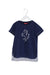 A Navy Short Sleeve T Shirts from Ferrari in size 10Y for girl. (Front View)