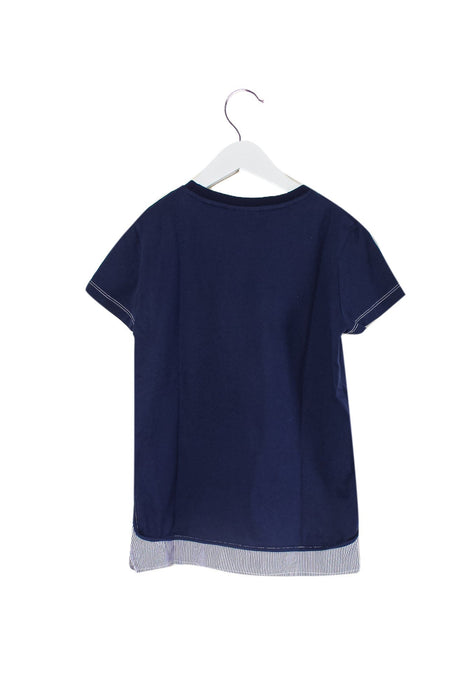 A Navy Short Sleeve T Shirts from Ferrari in size 10Y for girl. (Front View)