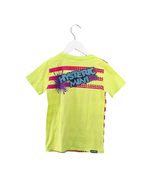A Yellow Short Sleeve T Shirts from Hysteric Mini in size 5T for girl. (Front View)