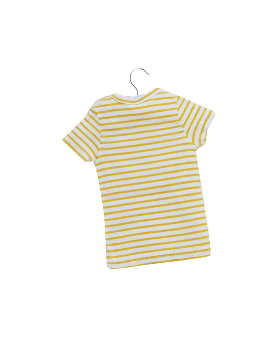 A Yellow Short Sleeve T Shirts from Seed in size 0-3M for boy. (Back View)