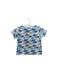 A Blue Short Sleeve T Shirts from and the little dog laughed in size 3-6M for boy. (Front View)