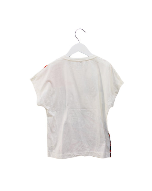 A White Short Sleeve T Shirts from Roberto Cavalli in size 9Y for girl. (Front View)