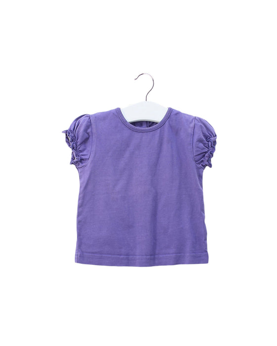 A Purple Short Sleeve T Shirts from Jojo Maman Bébé in size 6-12M for girl. (Back View)