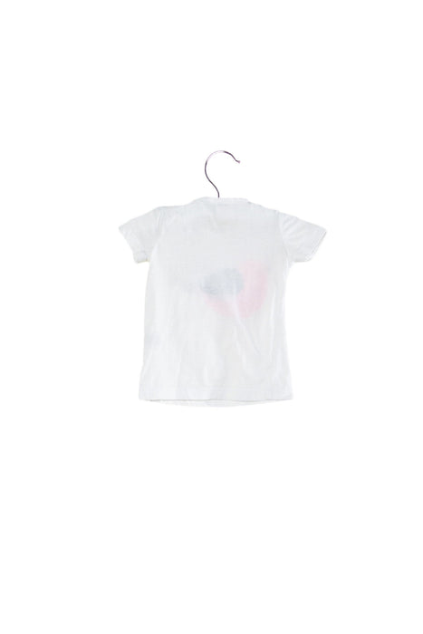 A White Short Sleeve T Shirts from Seed in size 0-3M for girl. (Back View)