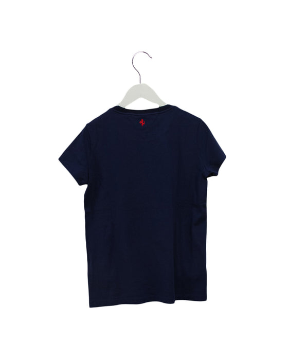 A Navy Short Sleeve T Shirts from Ferrari in size 12Y for boy. (Back View)