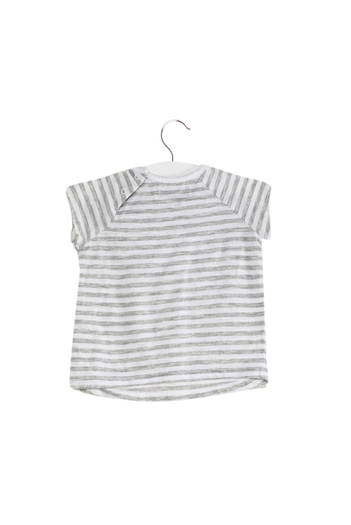 A Grey Short Sleeve T Shirts from 7 For All Mankind in size 6-12M for girl. (Front View)