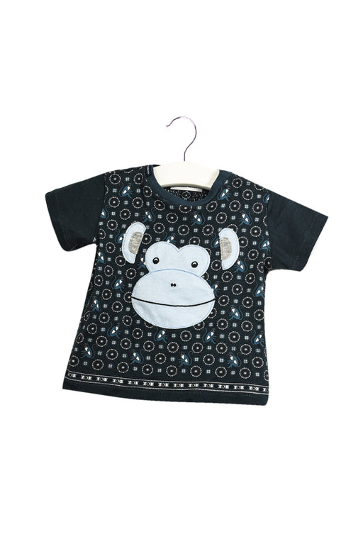 A Navy Short Sleeve T Shirts from Dolce & Gabbana in size 6-12M for boy. (Front View)