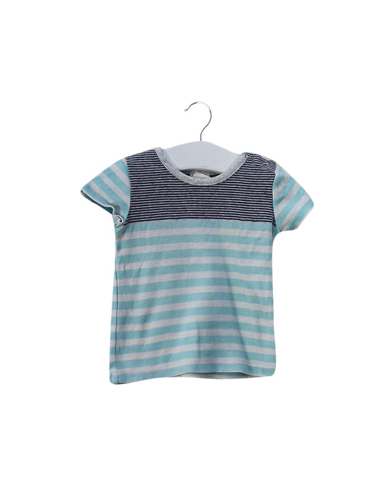 A White Short Sleeve T Shirts from Seed in size 3-6M for boy. (Front View)