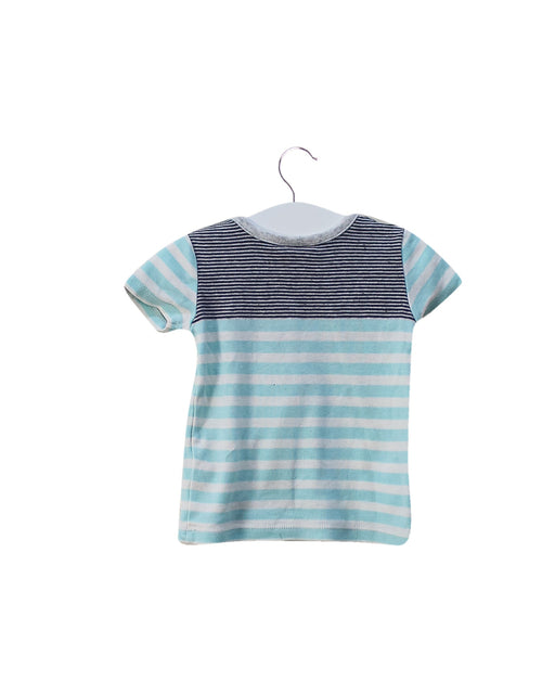 A White Short Sleeve T Shirts from Seed in size 3-6M for boy. (Front View)