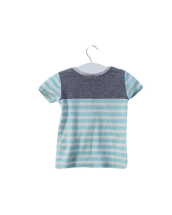 A White Short Sleeve T Shirts from Seed in size 3-6M for boy. (Front View)