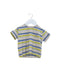 A Grey Short Sleeve T Shirts from Petit Bateau in size 6-12M for boy. (Front View)
