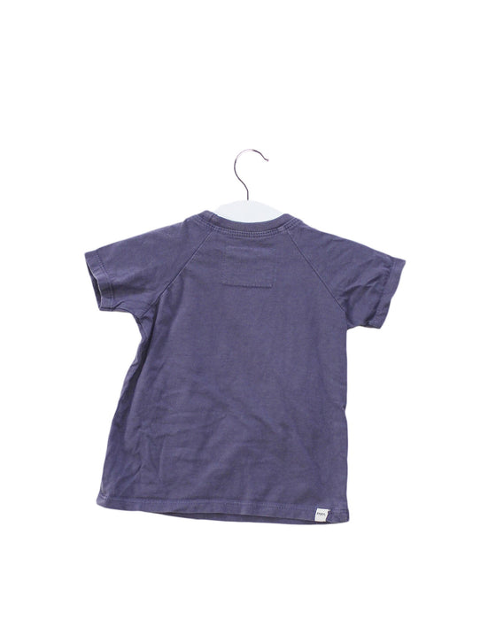 A Purple Short Sleeve T Shirts from Mini Mioche in size 3-6M for boy. (Back View)
