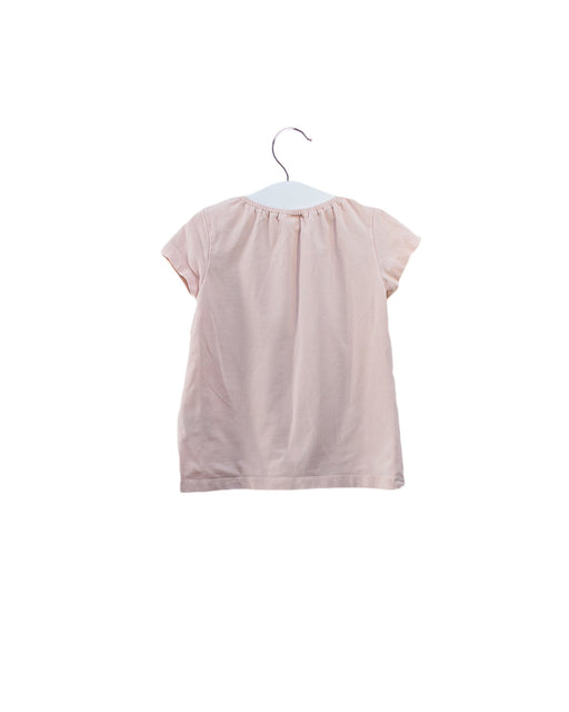 A Pink Short Sleeve T Shirts from Momonittu in size 2T for girl. (Front View)