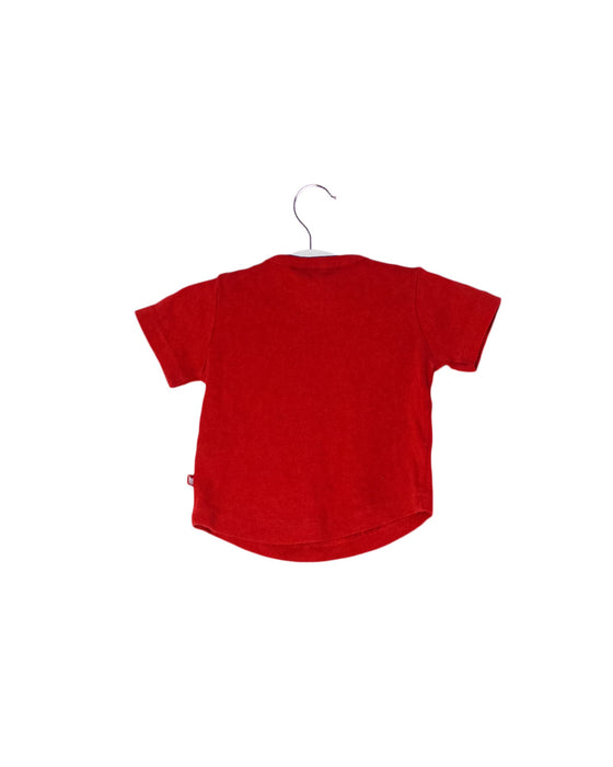 A Red Short Sleeve T Shirts from Fox & Finch in size 3-6M for boy. (Front View)