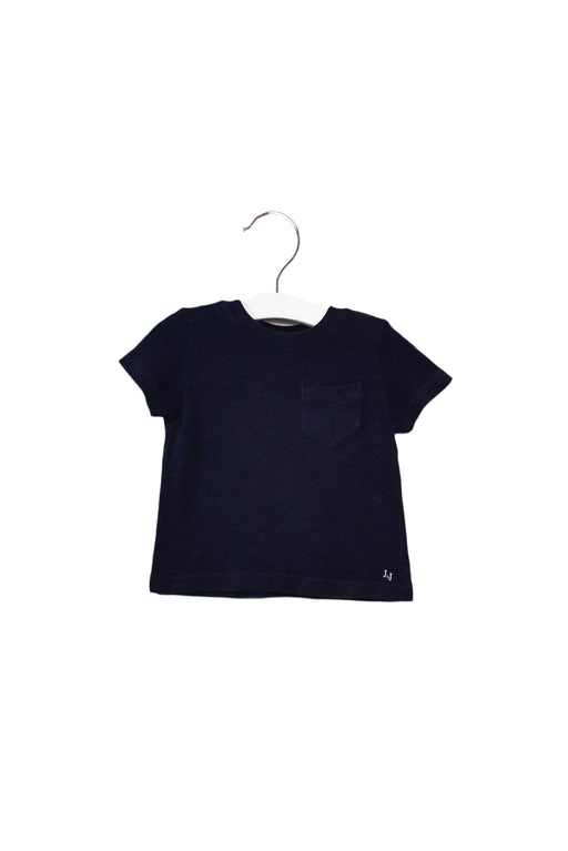 A Navy Short Sleeve T Shirts from Janie & Jack in size 6-12M for boy. (Front View)