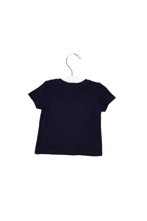A Navy Short Sleeve T Shirts from Janie & Jack in size 6-12M for boy. (Front View)