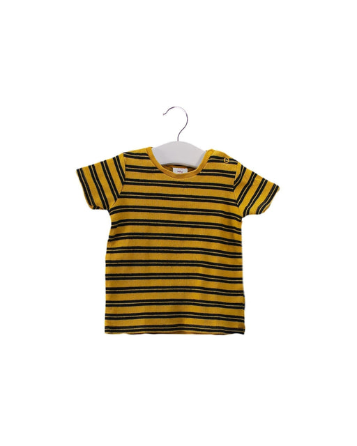 A Yellow Short Sleeve T Shirts from Seed in size 3-6M for boy. (Front View)