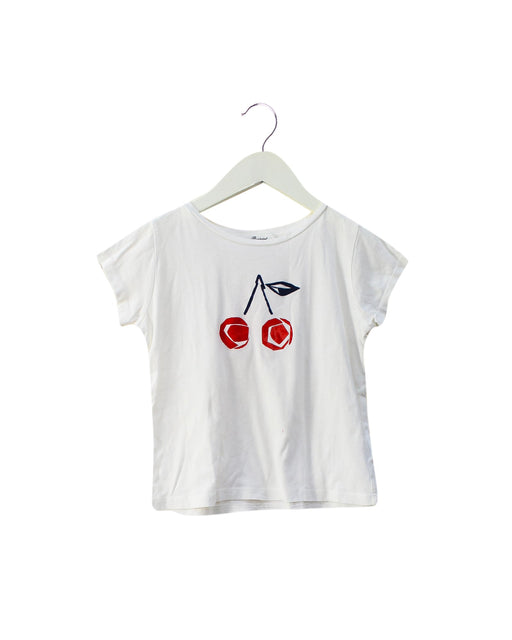 A White Short Sleeve T Shirts from Bonpoint in size 4T for girl. (Front View)