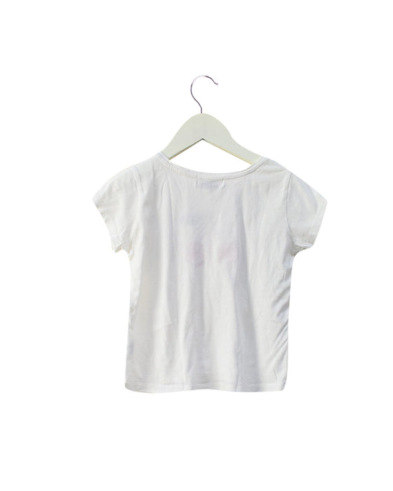 A White Short Sleeve T Shirts from Bonpoint in size 4T for girl. (Back View)