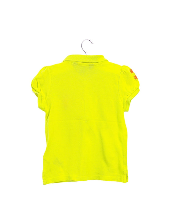 A Yellow Short Sleeve Polos from Ralph Lauren in size 2T for boy. (Back View)
