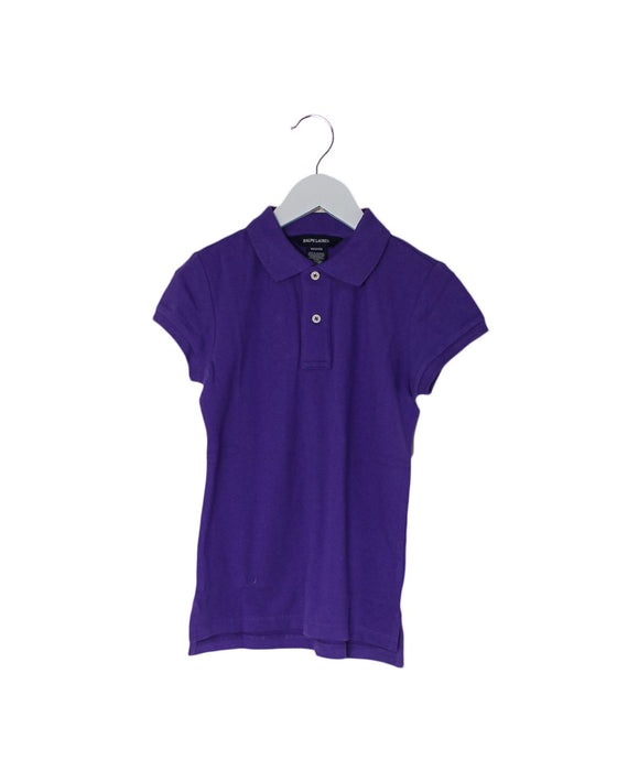 A Purple Short Sleeve Polos from Ralph Lauren in size 8Y for neutral. (Front View)