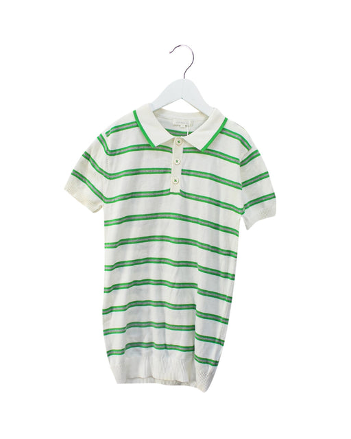 A Green Short Sleeve Polos from Nicholas & Bears in size 12Y for boy. (Front View)