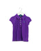 A Purple Short Sleeve Polos from Polo Ralph Lauren in size 3T for girl. (Front View)