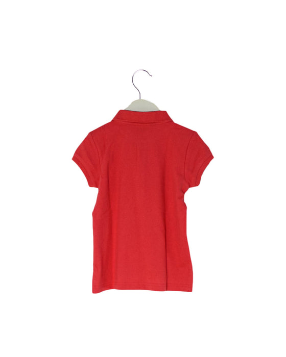 A Pink Short Sleeve Polos from Ralph Lauren in size 4T for girl. (Back View)