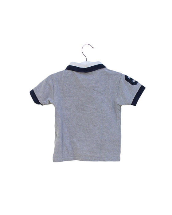 A Grey Short Sleeve Polos from Tommy Hilfiger in size 6-12M for boy. (Back View)