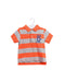 A Orange Short Sleeve Polos from Mayoral in size 6-12M for boy. (Front View)