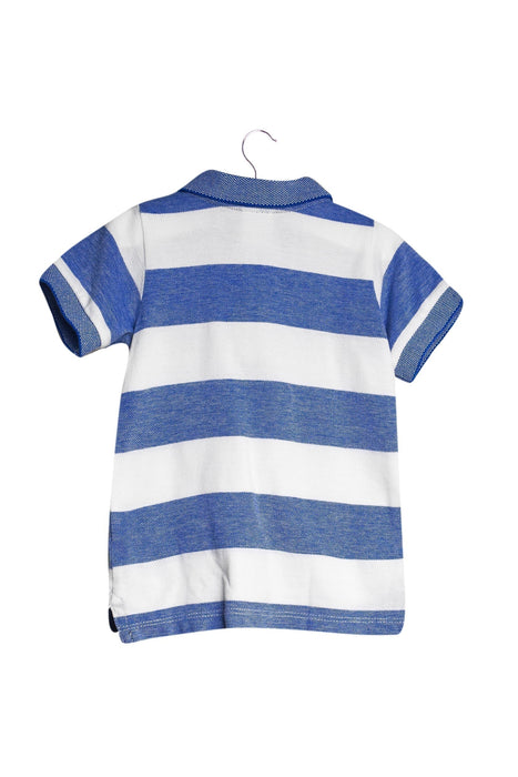 A Blue Short Sleeve Polos from Seed in size 0-3M for boy. (Back View)