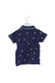 A Navy Short Sleeve Polos from Purebaby in size 3-6M for boy. (Back View)