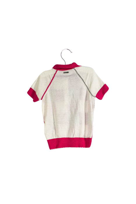 A Pink Short Sleeve Polos from Ferrari in size 3T for girl. (Front View)