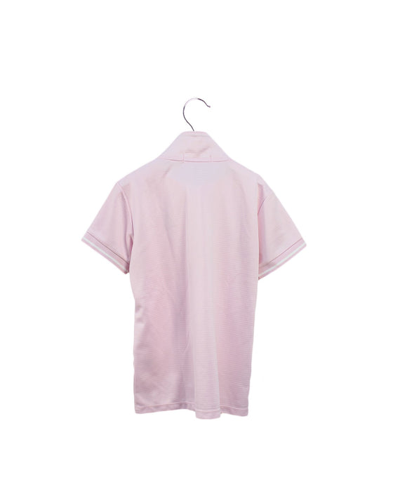 A Pink Short Sleeve Polos from Le Coq Sportif in size 10Y for girl. (Back View)