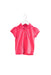 A Pink Short Sleeve Polos from Joules in size 6-12M for girl. (Front View)