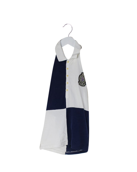 A Navy Sleeveless Polos from Ralph Lauren in size 8Y for girl. (Front View)