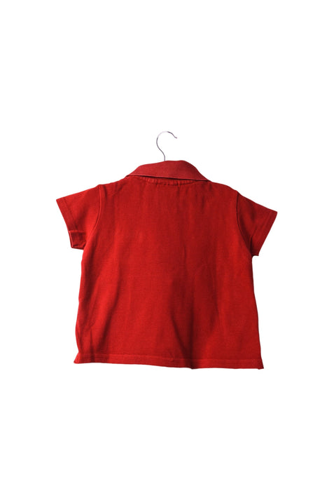 A Red Short Sleeve Polos from Jojo Maman Bébé in size 6-12M for boy. (Back View)