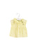 A Yellow Short Sleeve Polos from Marie Chantal in size 6-12M for girl. (Front View)