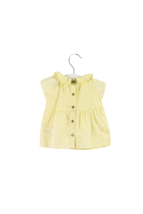 A Yellow Short Sleeve Polos from Marie Chantal in size 6-12M for girl. (Back View)