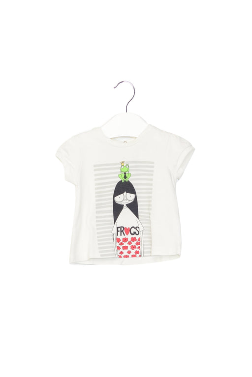 A White Short Sleeve T Shirts from Little Marc Jacobs in size 0-3M for girl. (Front View)