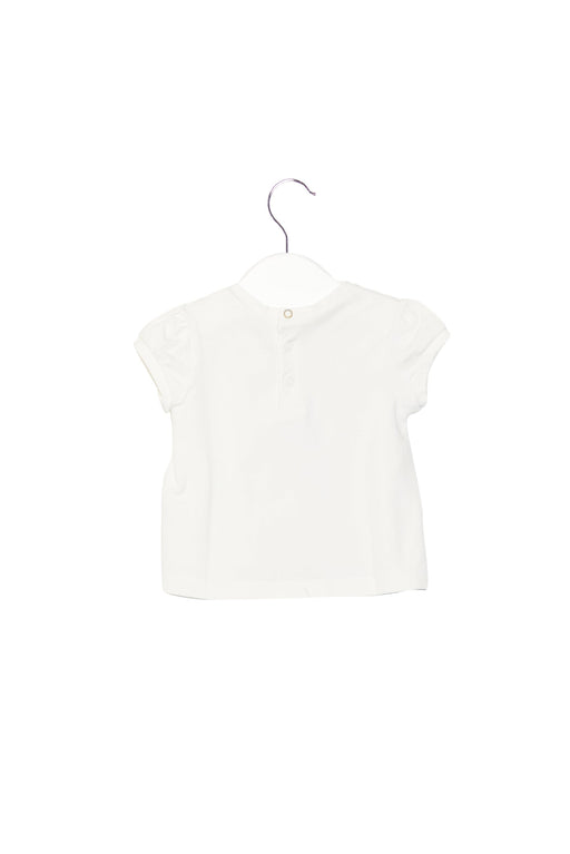 A White Short Sleeve T Shirts from Little Marc Jacobs in size 0-3M for girl. (Front View)